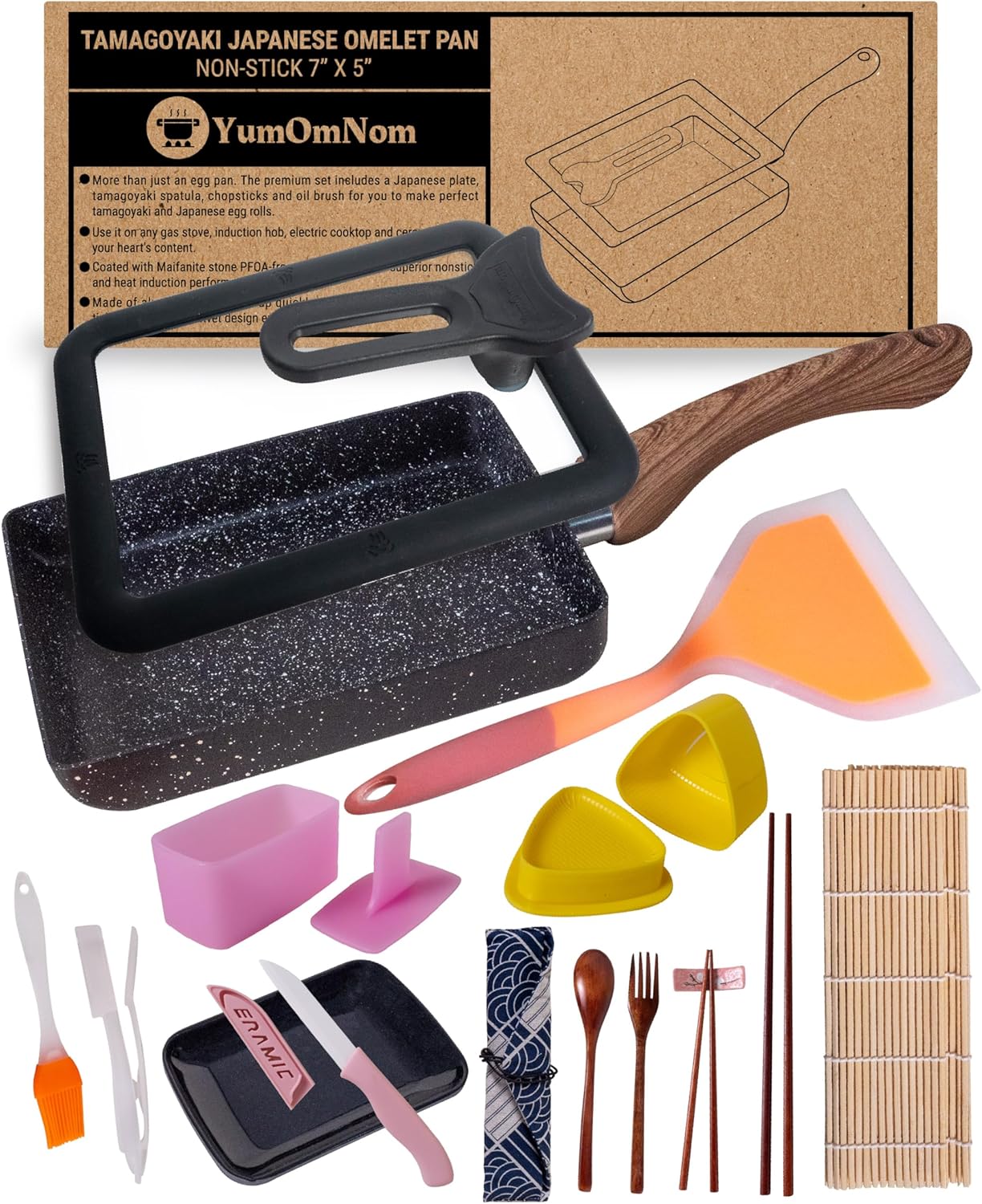 Tamagoyaki Pan with Lid for Perfect Japanese Omelets and More