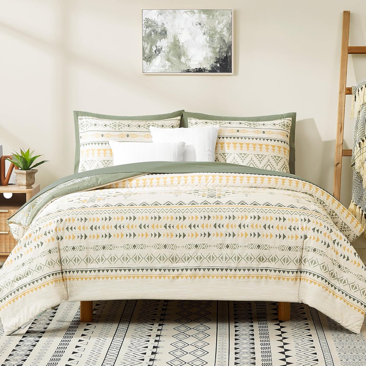 Geniospin Full Comforter Set - 7 Pieces for Cozy Sleep