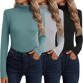 Neer Cotton Cashmere Blend Women's Turtleneck 3-Pack - Warm Base Layer