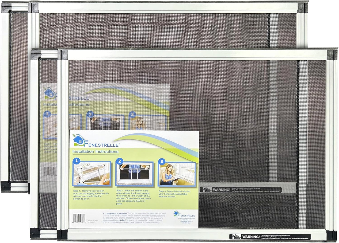 Fenestrelle Expandable Window Screen for Double Hung Windows