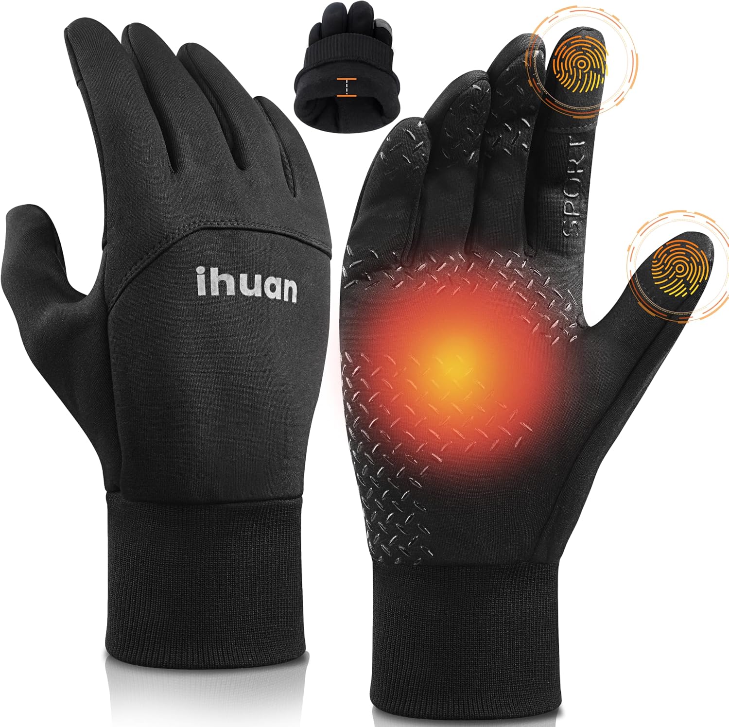 ihuan Waterproof Thermal Winter Gloves - Touch Screen, Windproof