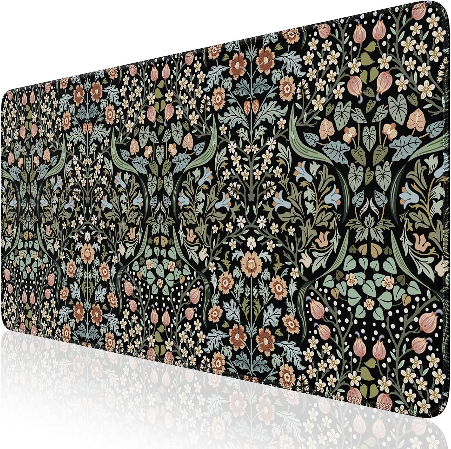 Non-Slip XXL Floral Desk Mat: HAOCOO Quality