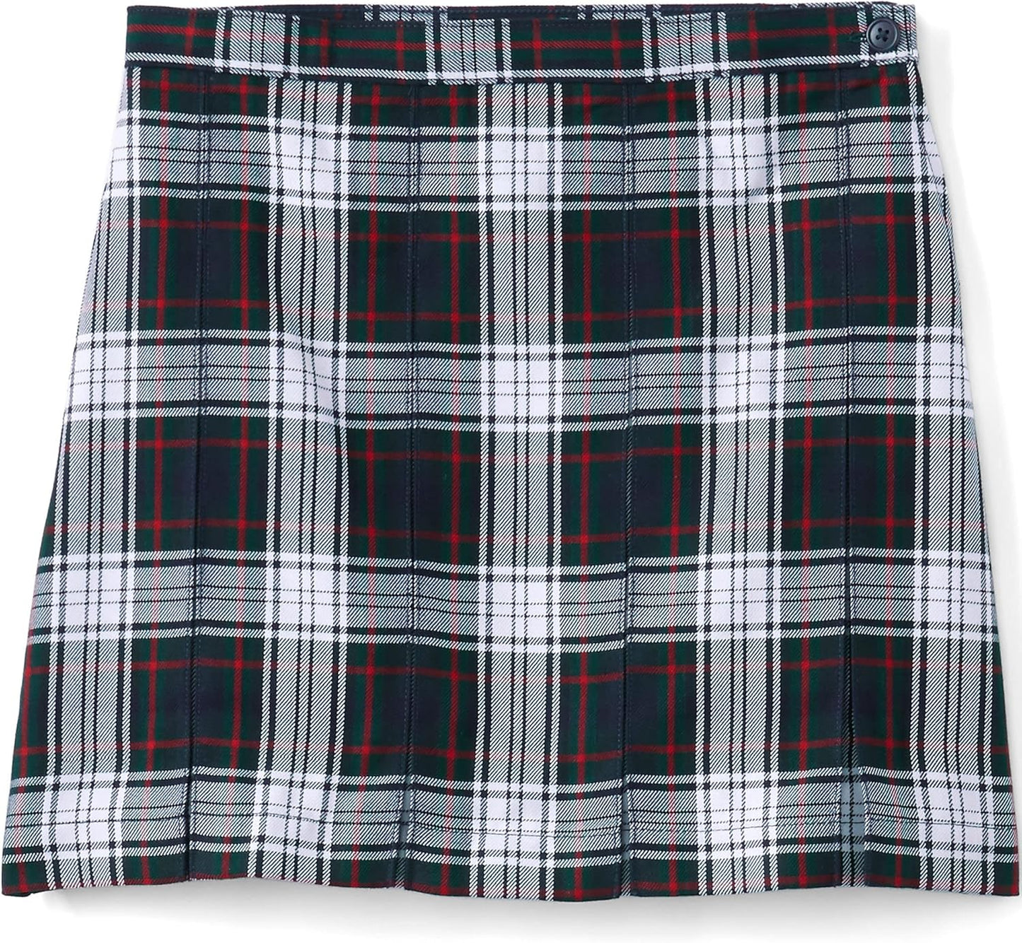 School Uniform Girls Plaid Box Pleat Skirt for Comfort and Style