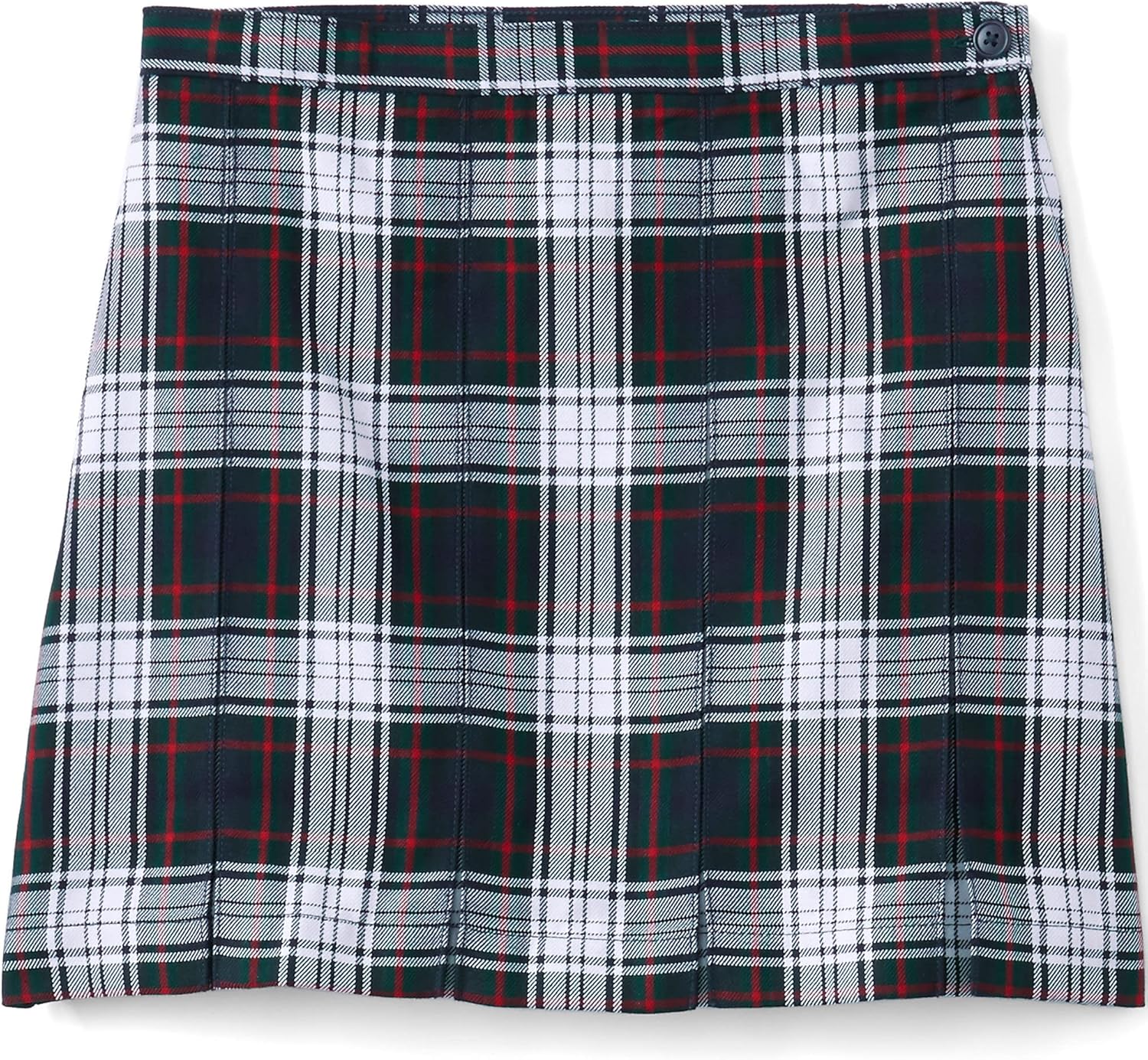 School Uniform Girls Plaid Box Pleat Skirt for Comfort and Style