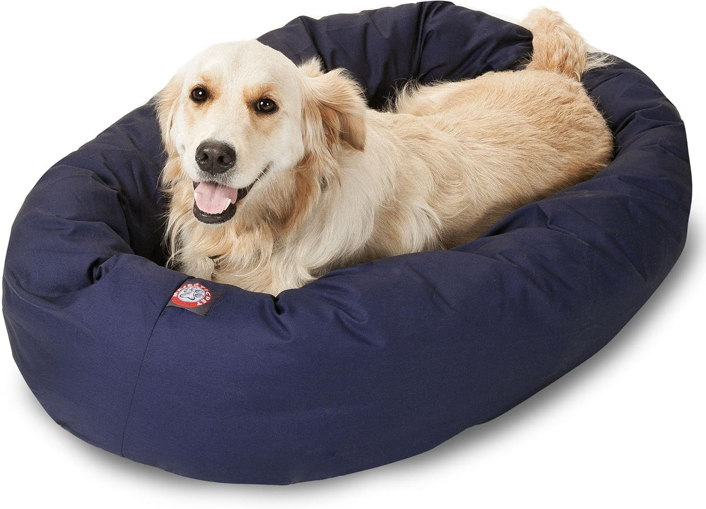 Majestic Pet 40 Inch Bagel Calming Dog Bed for Cozy Comfort