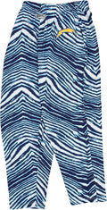 Zubaz Men's Zebra Left Hip Logo Track Pant - Bold Team Style Fan