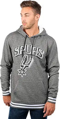Ultra Game NBA Men's Stripe Soft Fleece Pullover Hoodie - Comfortable