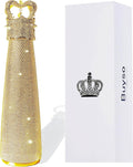 Gold Bling Water Bottle with Rhinestones for Glamorous Hydration