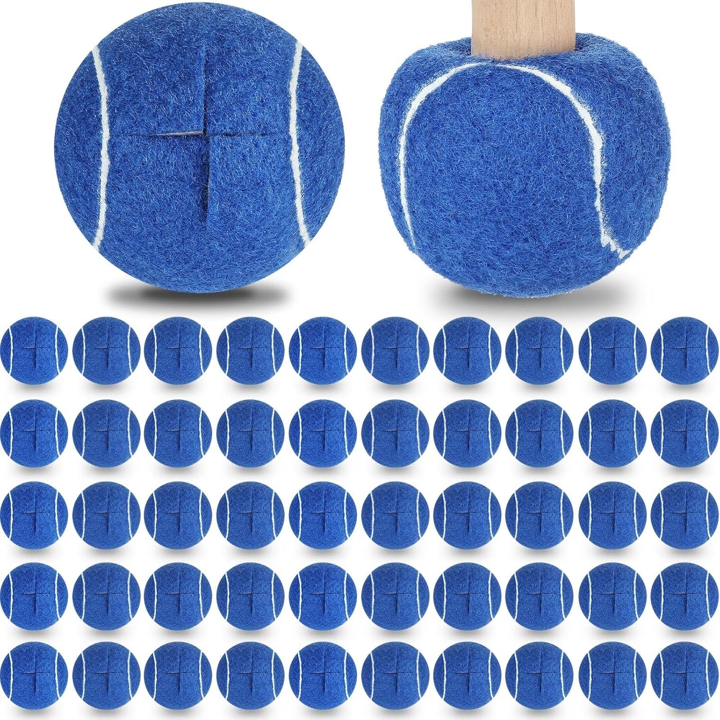 Precut Tennis Balls for Furniture Legs - 100 Pcs Bulk Pack