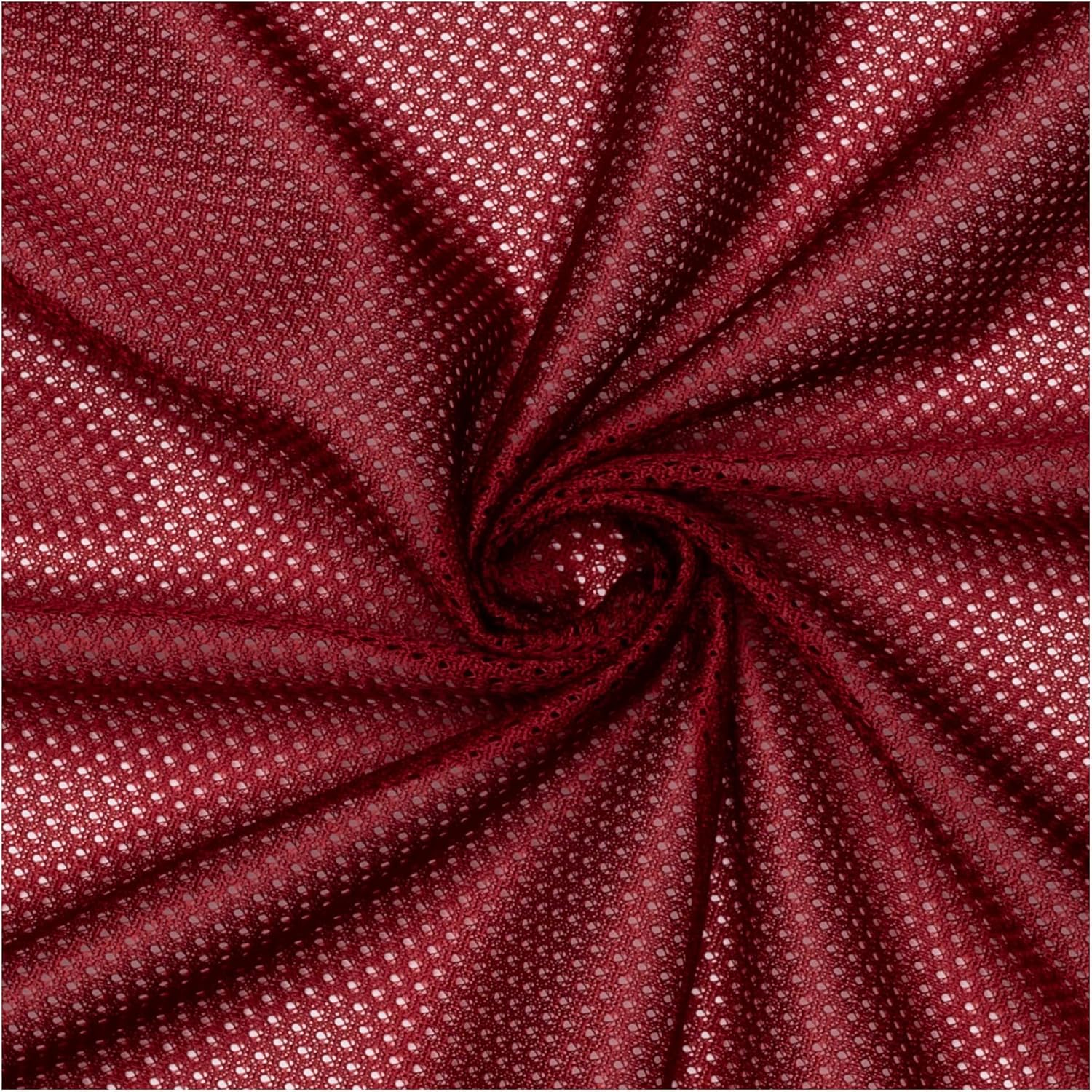 Pico Textiles 10 Yards Cardinal Polyester Micro Mesh Jersey Fabric