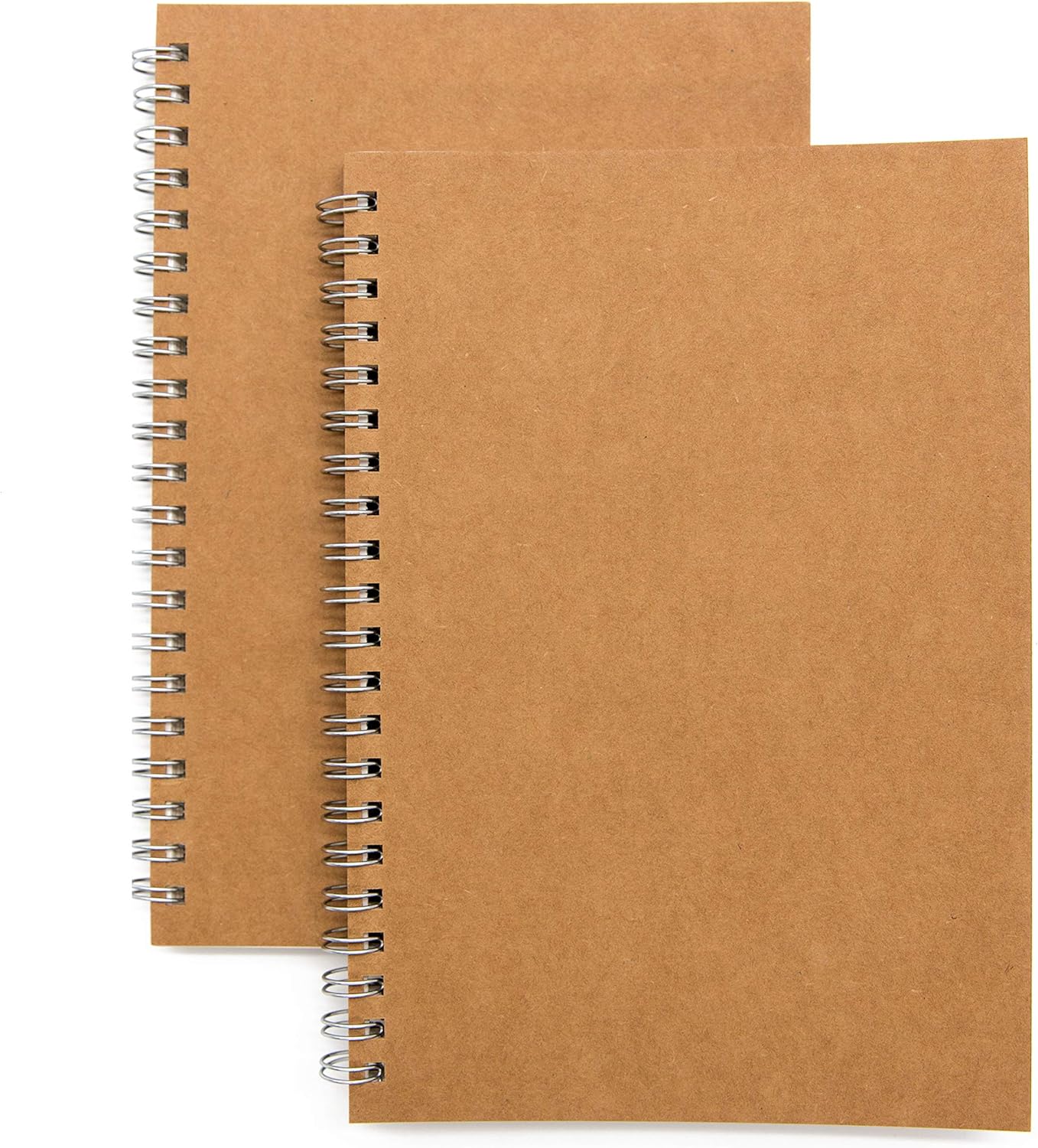 DSTELIN Blank Spiral Notebook 2-Pack: Premium Unlined Pages!