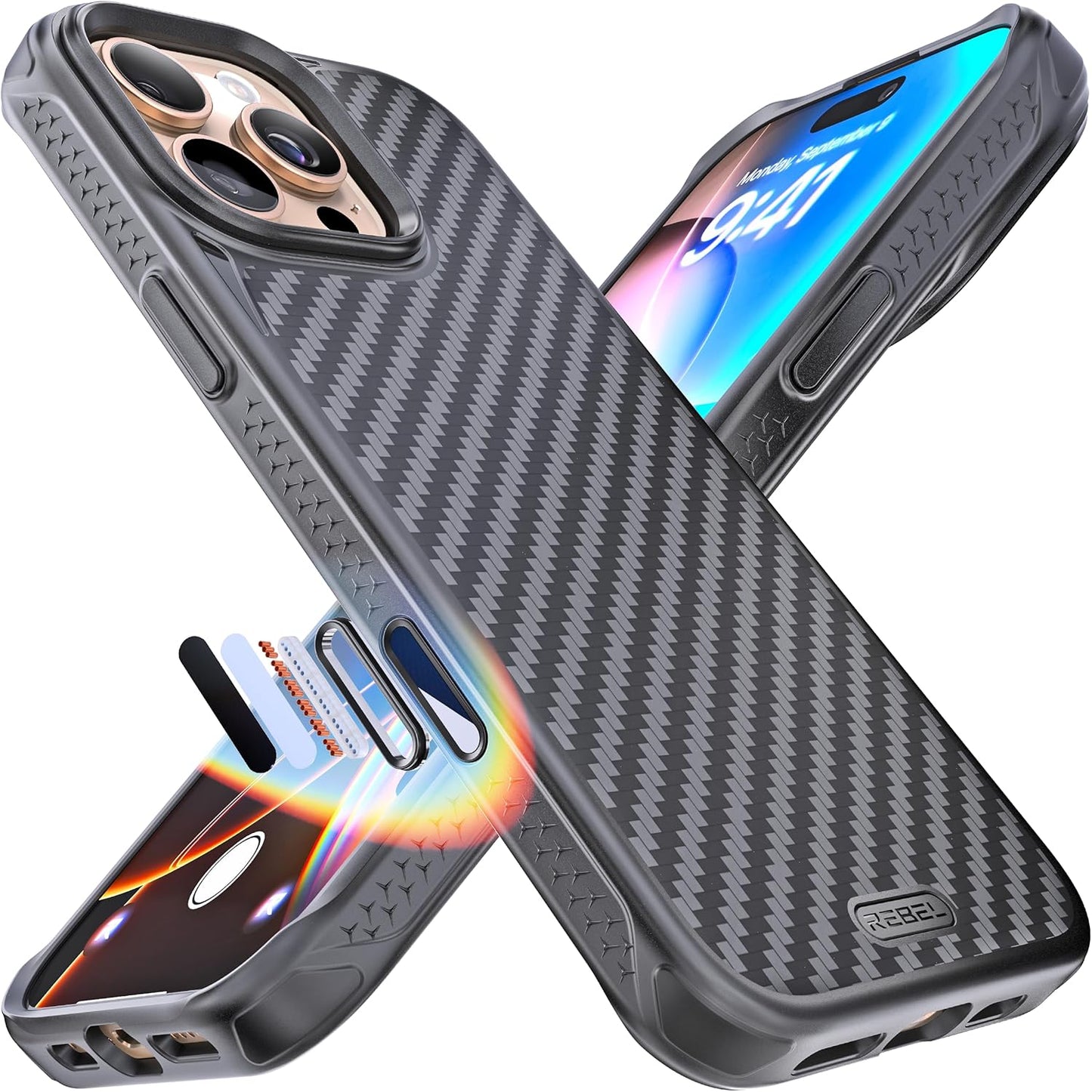 REBEL Case for iPhone 16 Pro Max: Strong MagSafe Protection