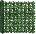 Artificial Ivy Privacy Fence Wall Screen 40x160 in - Realistic Green