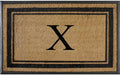 A1HC Natural Rubber & Coir Monogrammed Doormat, 30x48 - Heavy Duty
