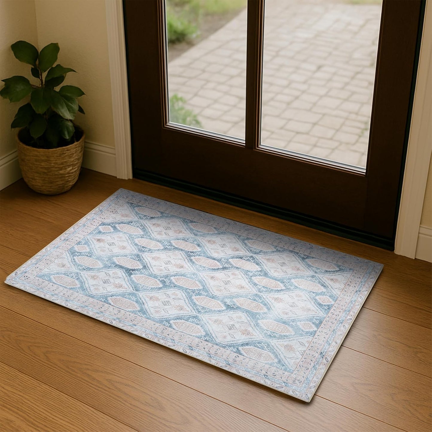 Washable Area Rug for Living Room, Dining, Bedroom, Office