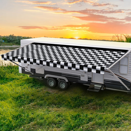 ShadePro RV Awning Fabric Replacement - Heavy Duty Vinyl Canopy