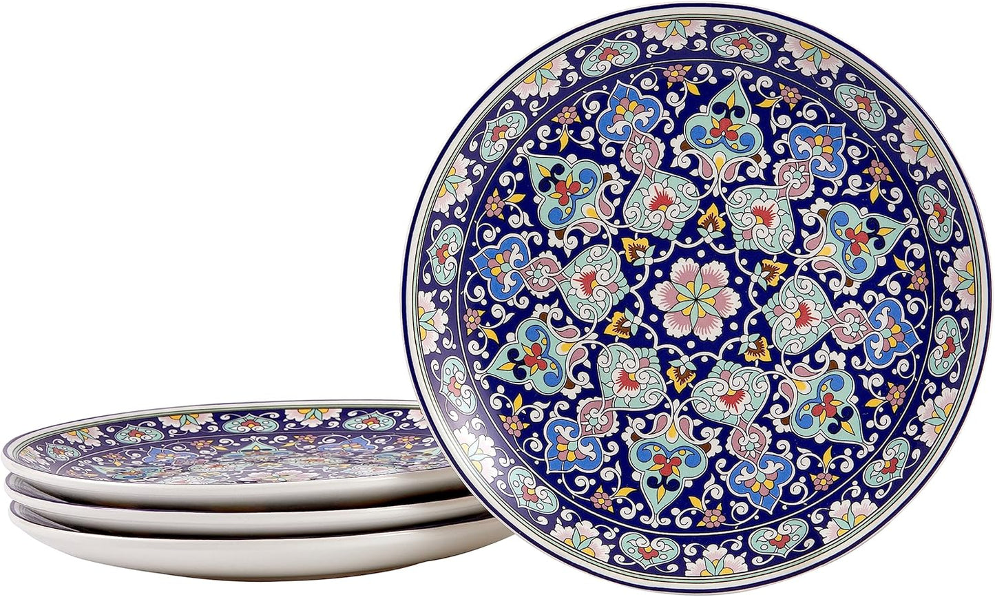 Bico Mandala Kaleidoscope Salad Plates Set of 4 for Dining