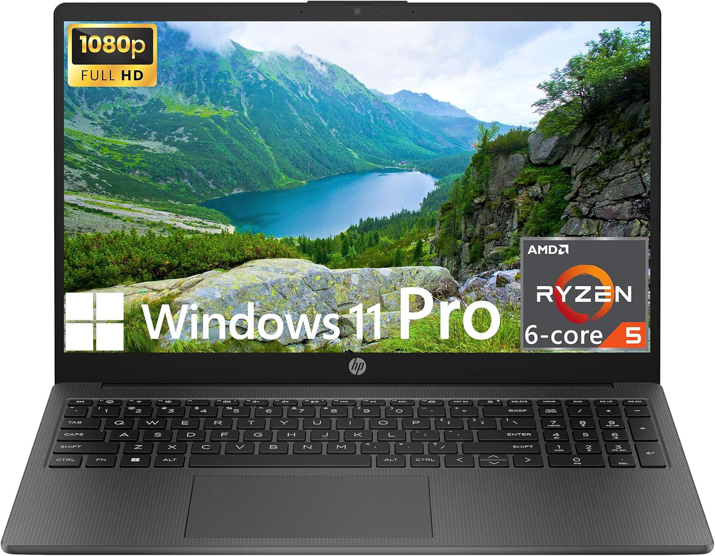 HP 255 G10 Business Laptop with 15.6 FHD Display and Ryzen 5