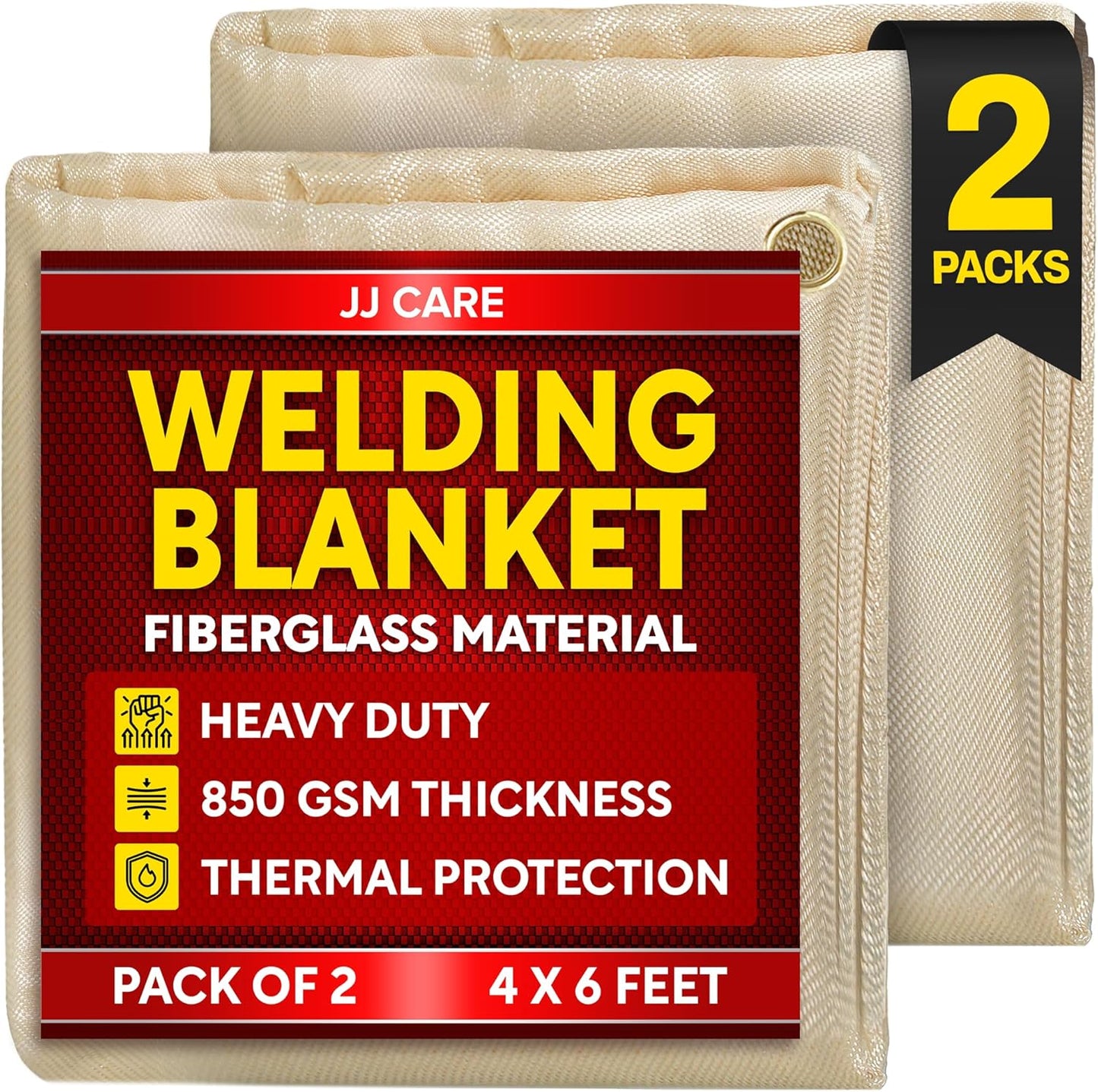2 Pack Welding Blanket - Heavy Duty Fireproof Protection for All