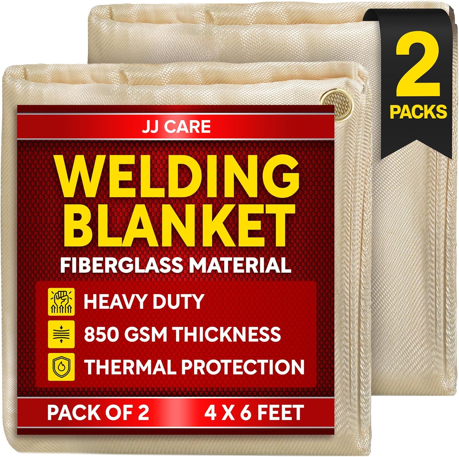 2 Pack Welding Blanket - Heavy Duty Fireproof Protection for All