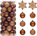Valery Madelyn Bronze Copper Christmas Ball Ornaments 50ct - Festive