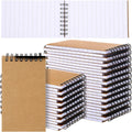 Kraft Spiral Mini Notebooks 24 Pack 3 x 5 in - Pocket Memo Pads