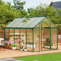 6 x 10 FT Greenhouse Polycarbonate with Aluminum Frame - Fast Build