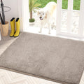 Dirt Trapping Door Mat 34 in x 59 in Taupe - Low Profile & Washable