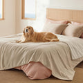 Waterproof Blanket for Bed - Sherpa Fleece Reversible Queen 90ftx86
