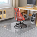 Tempered Glass Chair Mat 55 x 46 Beveled Edge for Office Use