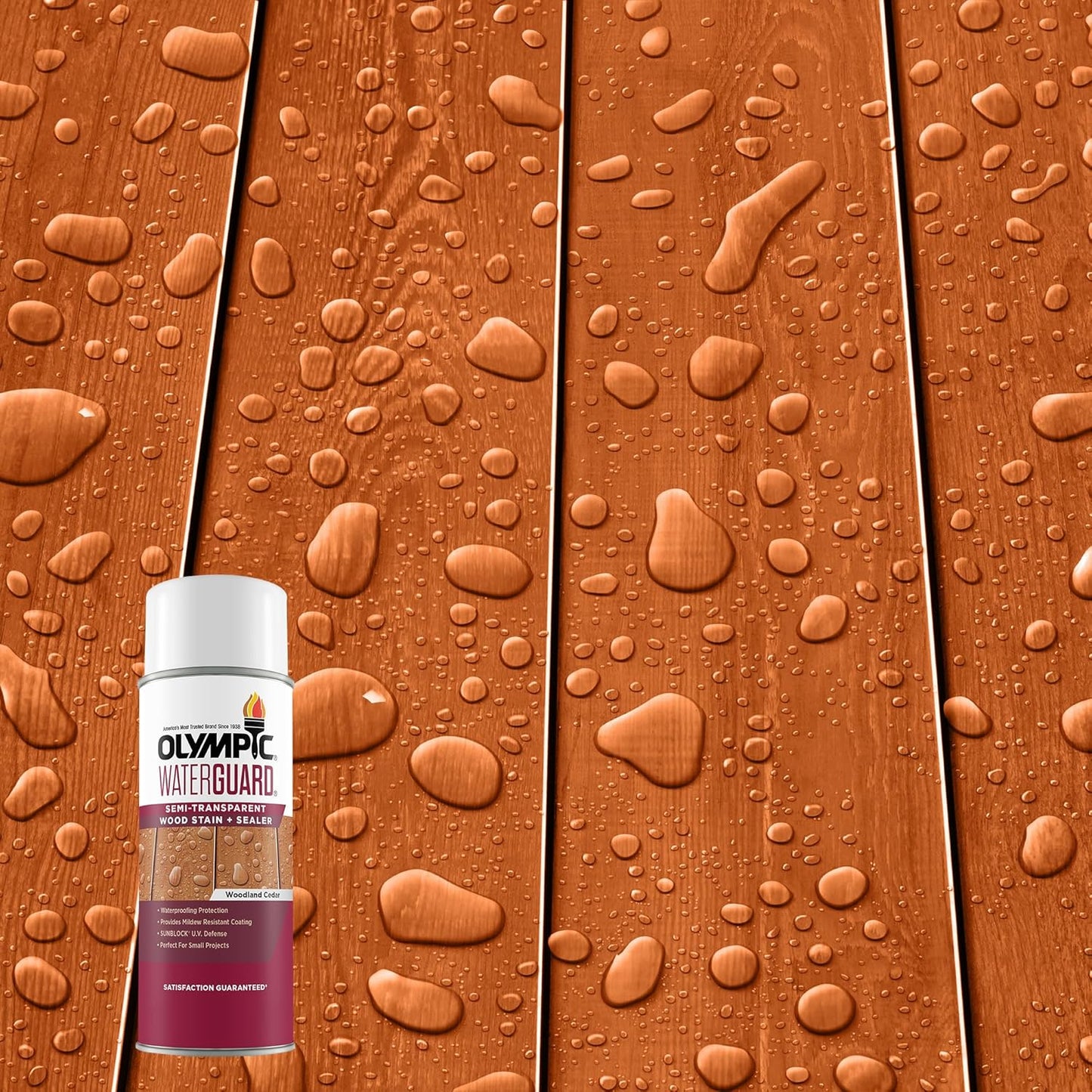 Olympic WaterGuard 11.75 oz. Woodland Cedar Semi-Transparent Stain