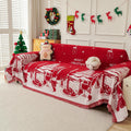 MYSKY HOME Christmas Couch Cover for 2 Cushion Couch - Soft Non-Slip