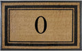 A1HC Natural Rubber & Coir Monogrammed Doormat, 30x48 - Durable