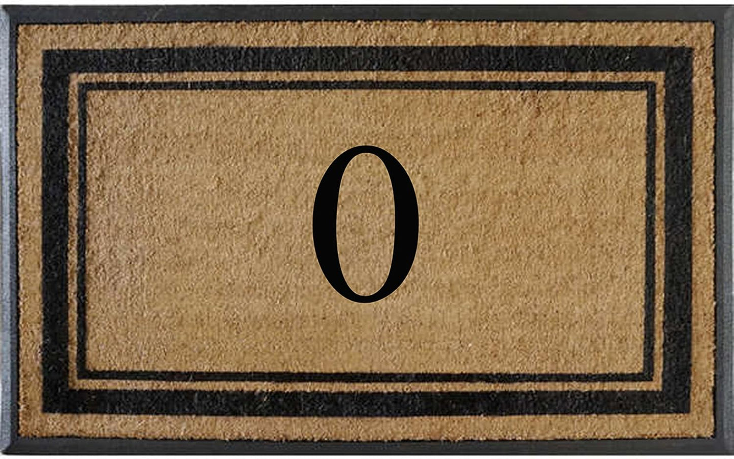 Natural Rubber & Coir Flocked Doormat for Front Door Entry