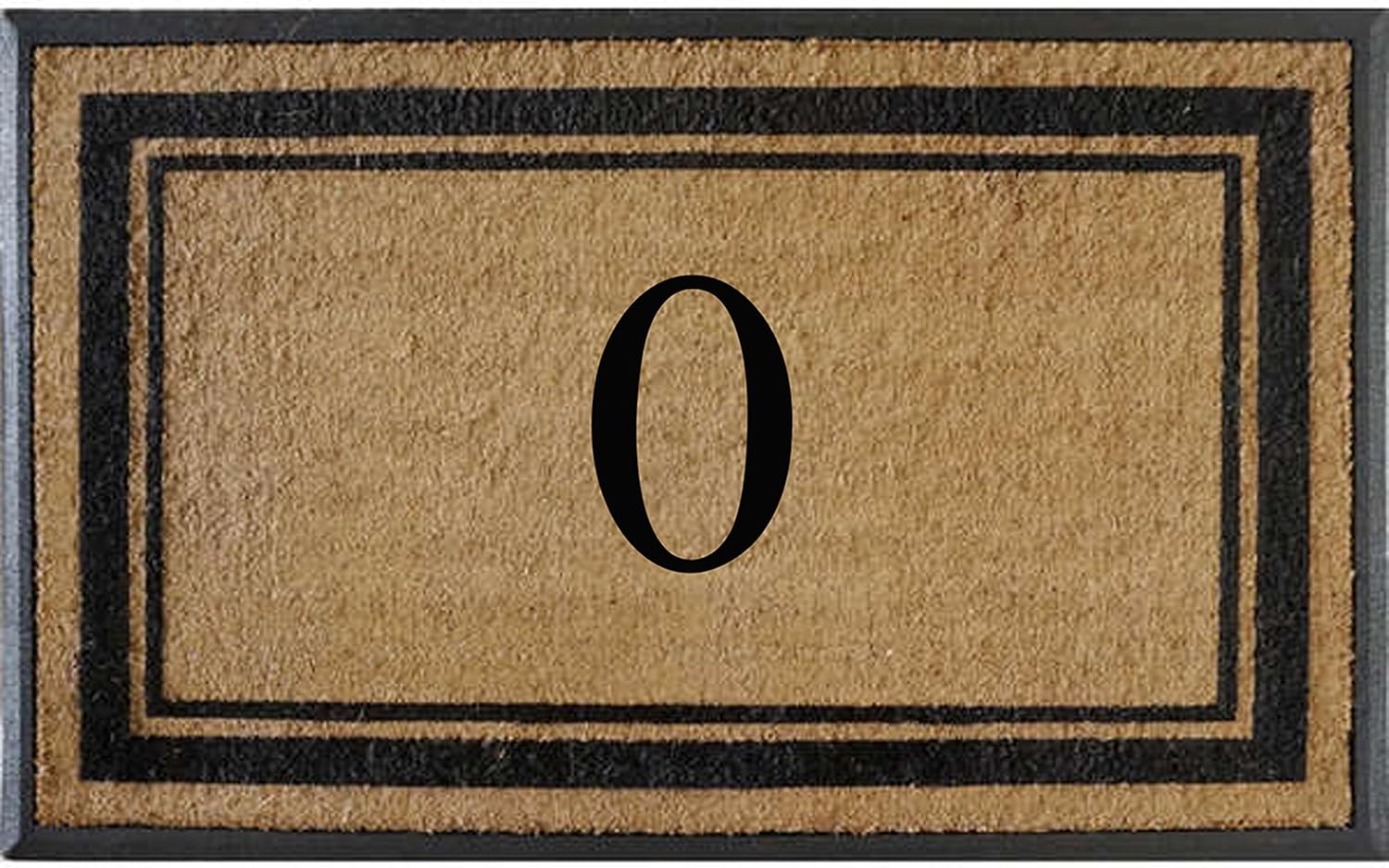 Natural Rubber & Coir Flocked Doormat for Front Door Entry