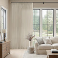 Pinch Pleat Linen Curtains 70 x 102 Inch for Living Room Decor