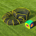 Portable Foldable Cat Enclosure with Hideout Cube