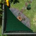 11ft x 22ft x 24.6ft Green Right Triangle Sun Shade Sail - 95% UV