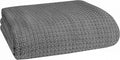 100% Cotton Bed Blanket Full Queen 90 x 90 in - Breathable Layering