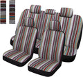 Baja Saddle Blanket Car Seat Covers Full Set - Colorful Protection