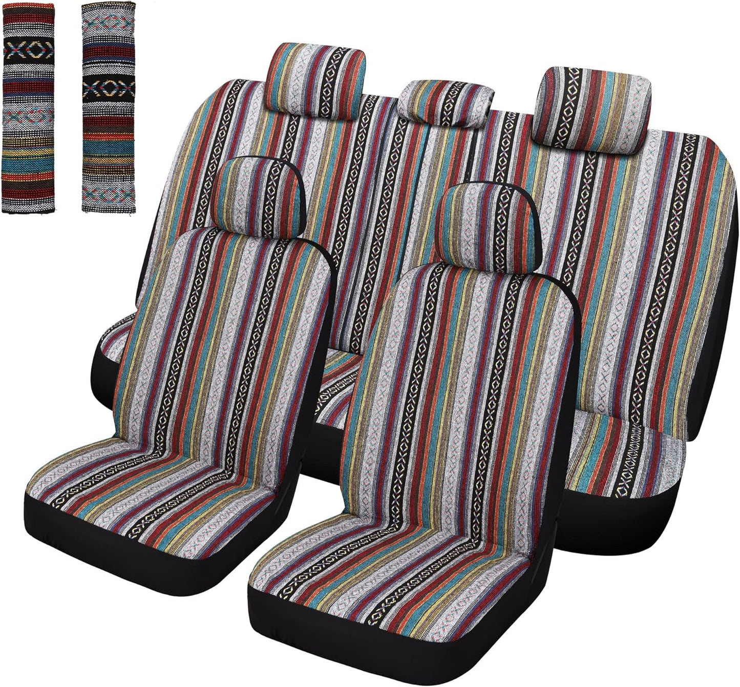 Pariitadin Baja Saddle Blanket Car Seat Covers Full Set Review