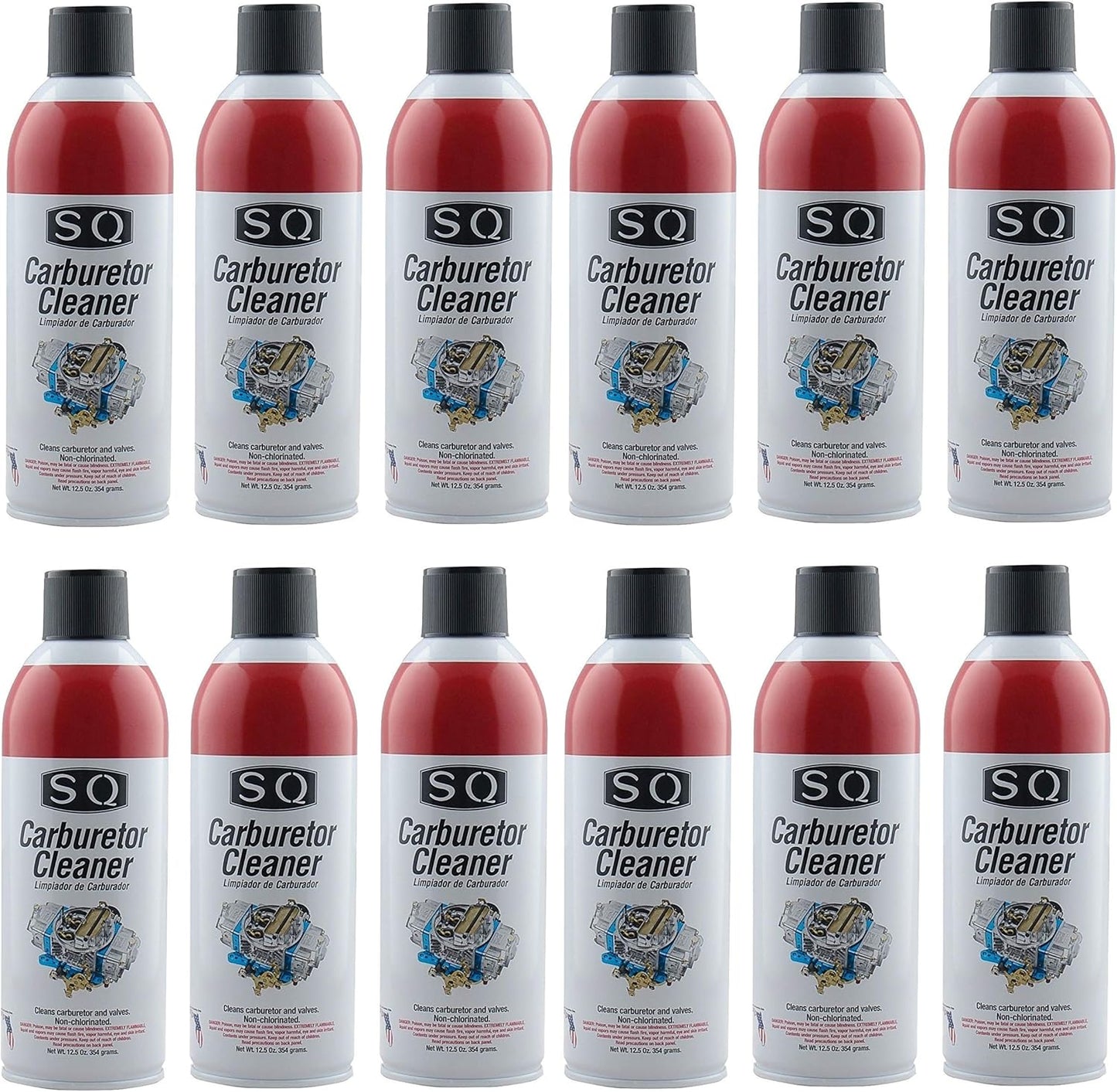 SQ Carburetor Cleaner 12 Pack for Efficient Engine Maintenance