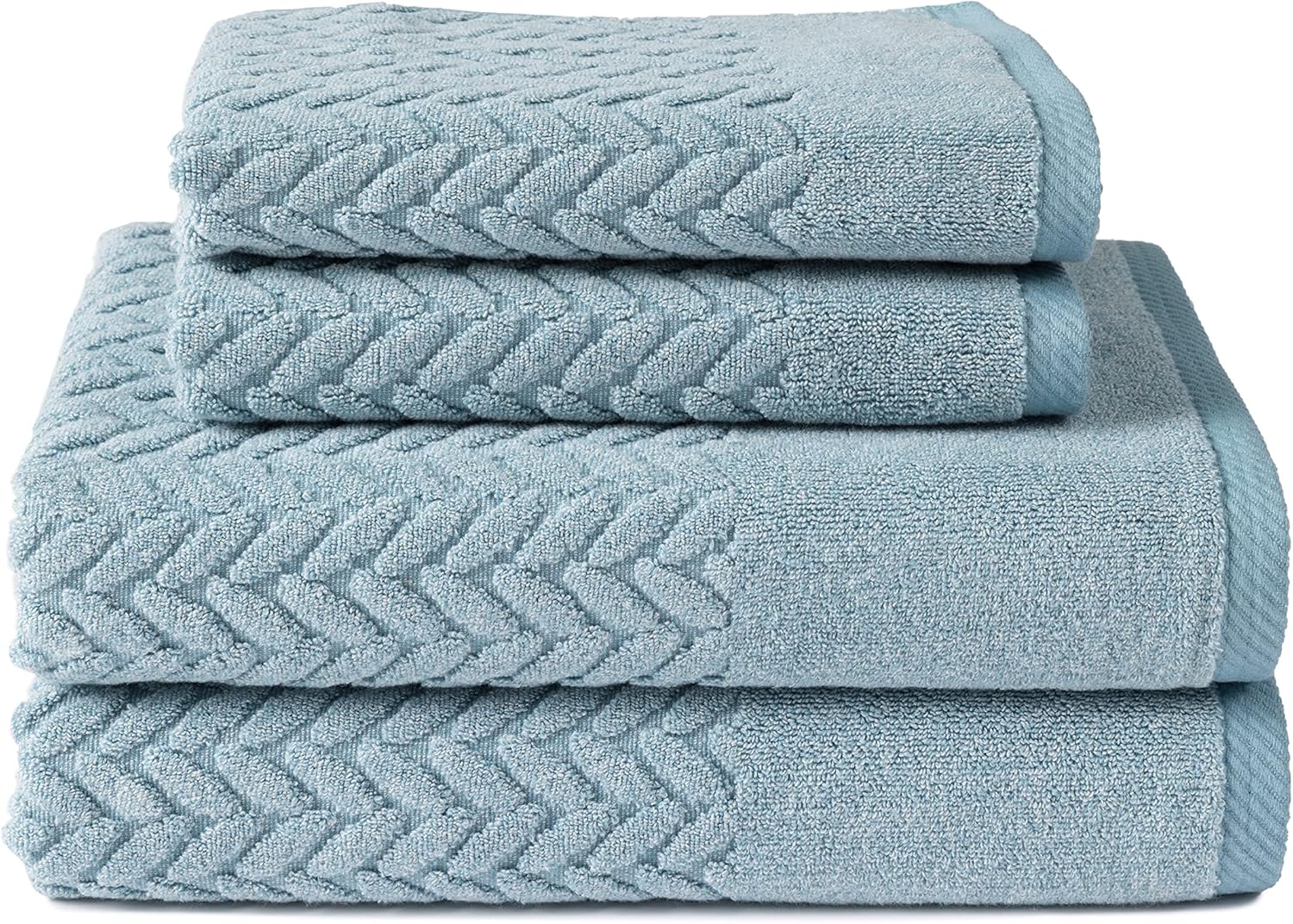 Texere 100% Organic Cotton Jacquard Bath Towel Sets for Luxury