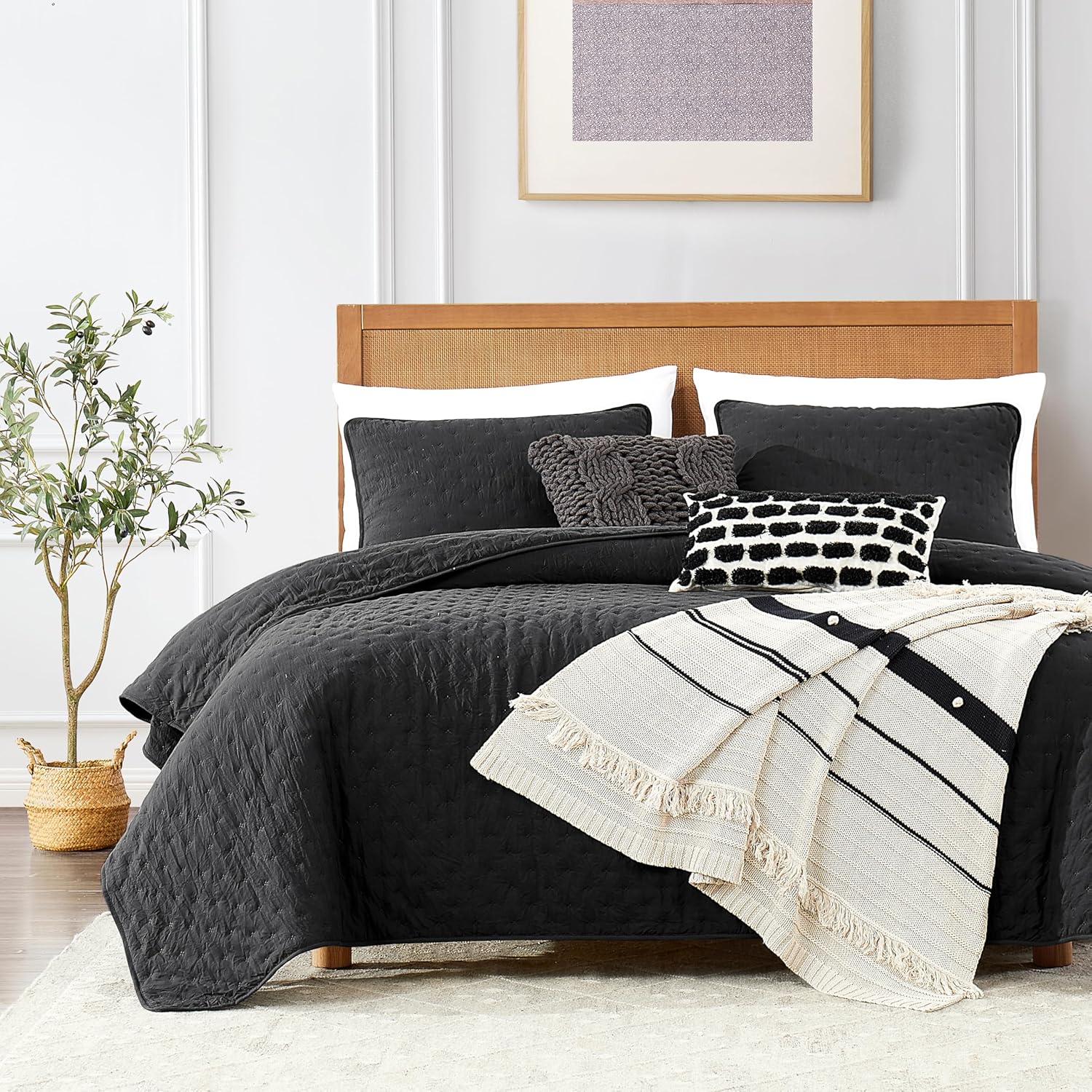 California Cal King Size Quilt Bedding Set for Cozy Comfort