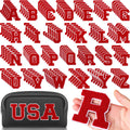 Chenille Letter Patches Iron On 156 Pieces A-Z - Bulk Pack for Jackets