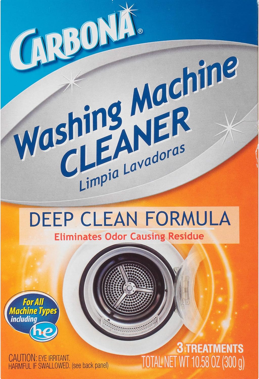 Carbona Washing Machine Cleaner | Odor & Residue Eliminator