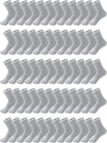 Tarpop 100 Pairs Bulk Mens Socks Moisture Wicking Ankle (Style 9ZNH)