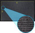 Durable Rubber Door Mat 2 x 6 ft - Low-Profile Heavy Duty Doormat