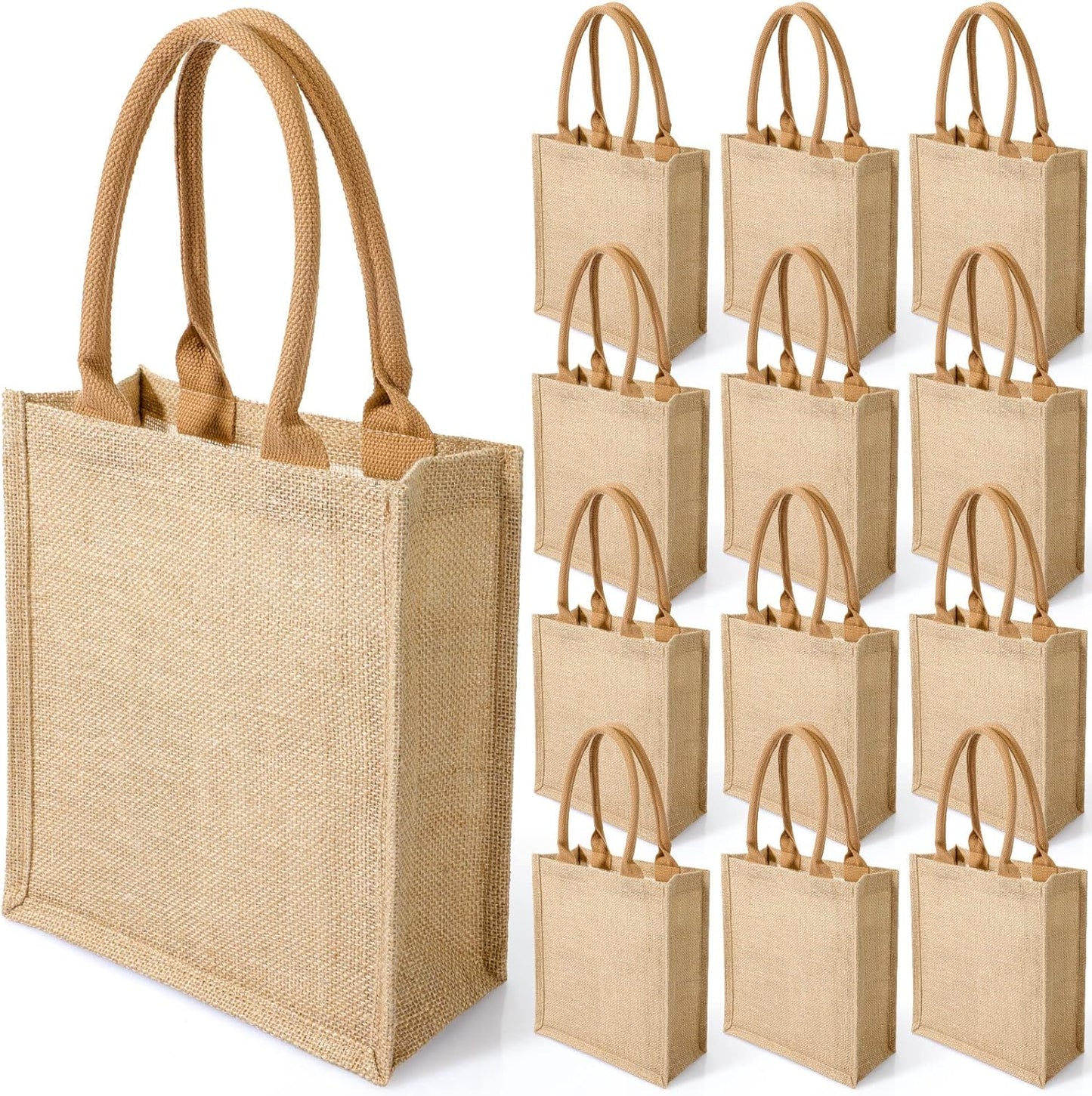 Burlap Tote Bags for Weddings, Shopping, and Beach Fun