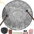 D Major Steel Tongue Drum Handpan 12 in 13 Note Rain Drum - Garden